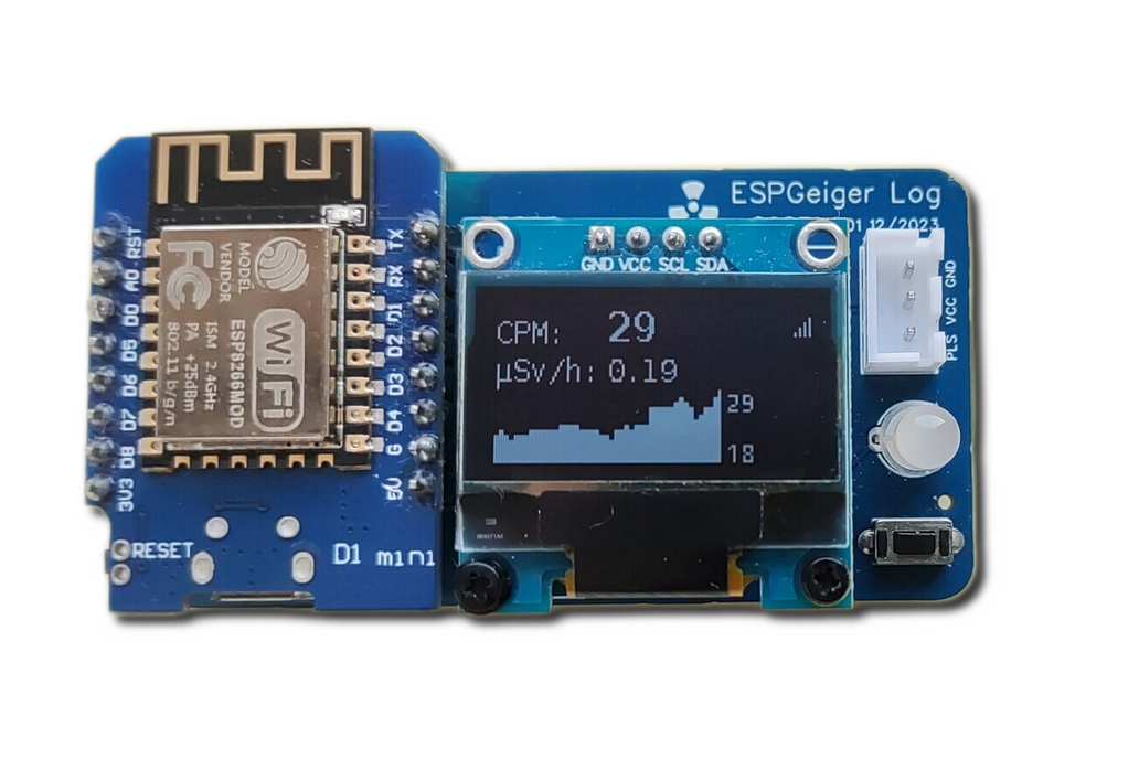 ESPGeiger Log 1
