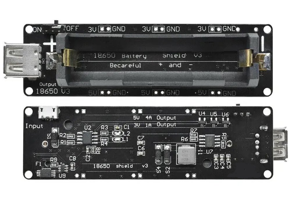18650 Board, Battery and Bracket 1