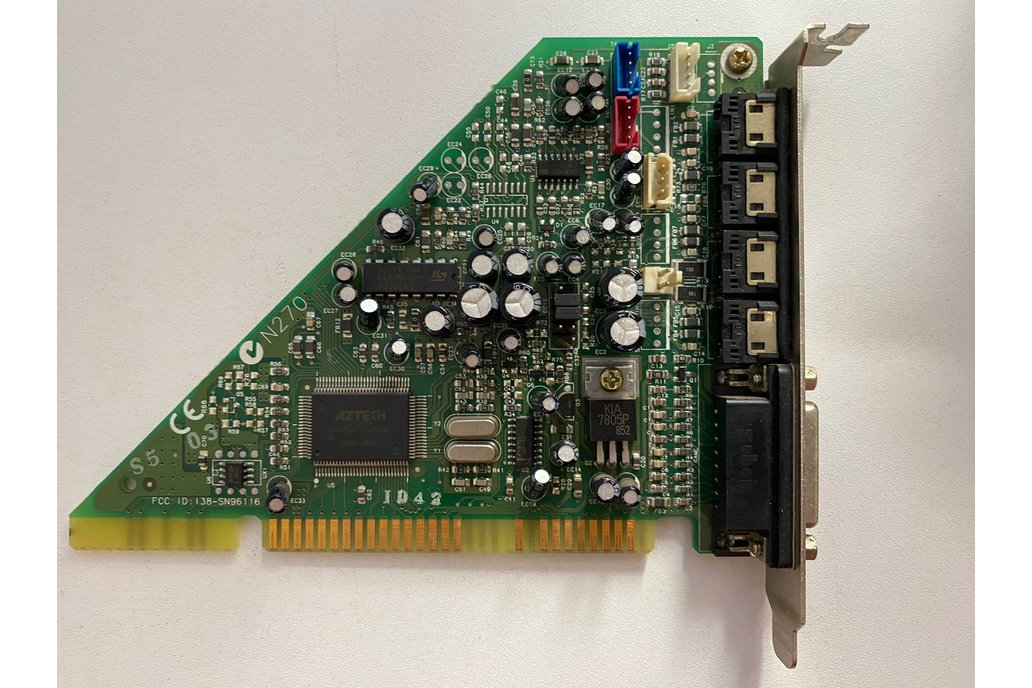 HP MM Pro 16V-A AZTECH AZT2320 ISA Sound Card 1