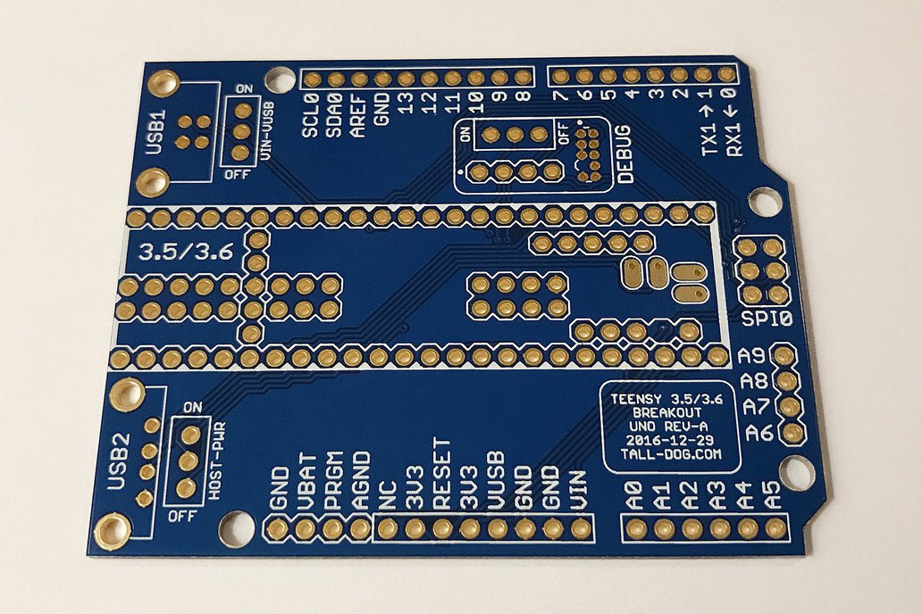 For Teensy 3.5/3.6/4.1 Module Breakout Board 48 Pin 3.81mm