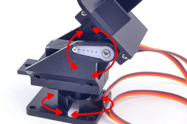Mini Pan-Tilt Kit Camera Platform - Assembled