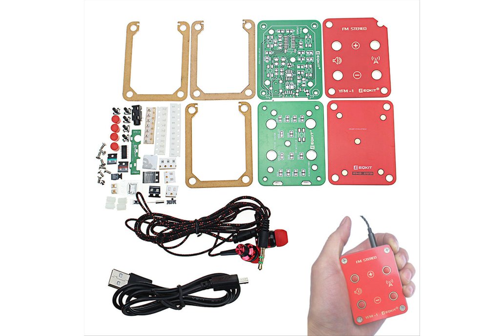 EQKIT® FM Stereo Radio Kit 76-108Mhz Frequency 1