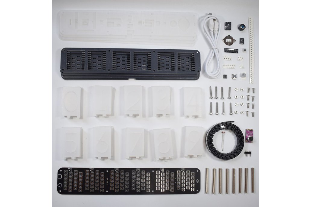DIY Imitate Glow Clock Kit Full Color RGB 1