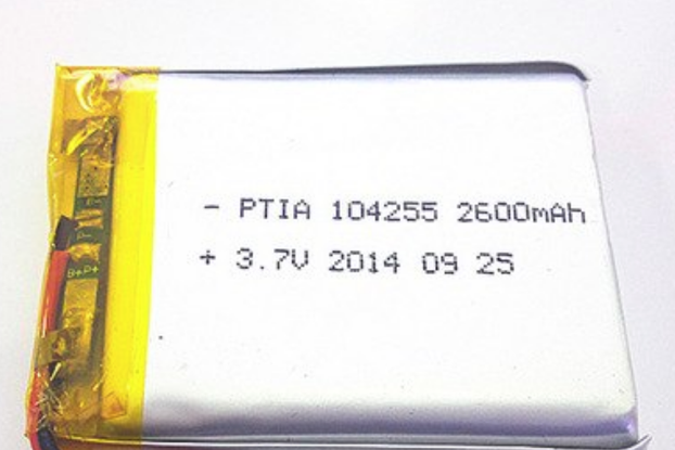 2600 mAh protected Li-Po battery