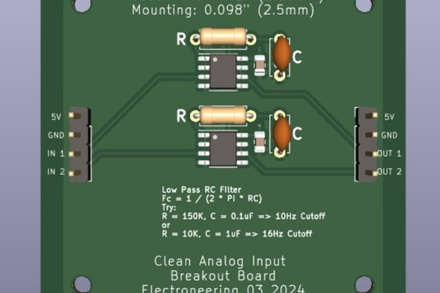 Analog Input Filter Breakout Board