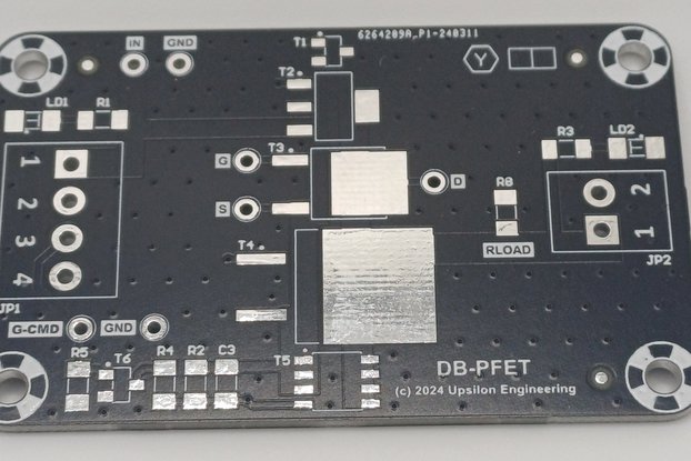 Testboard for PFET transistors