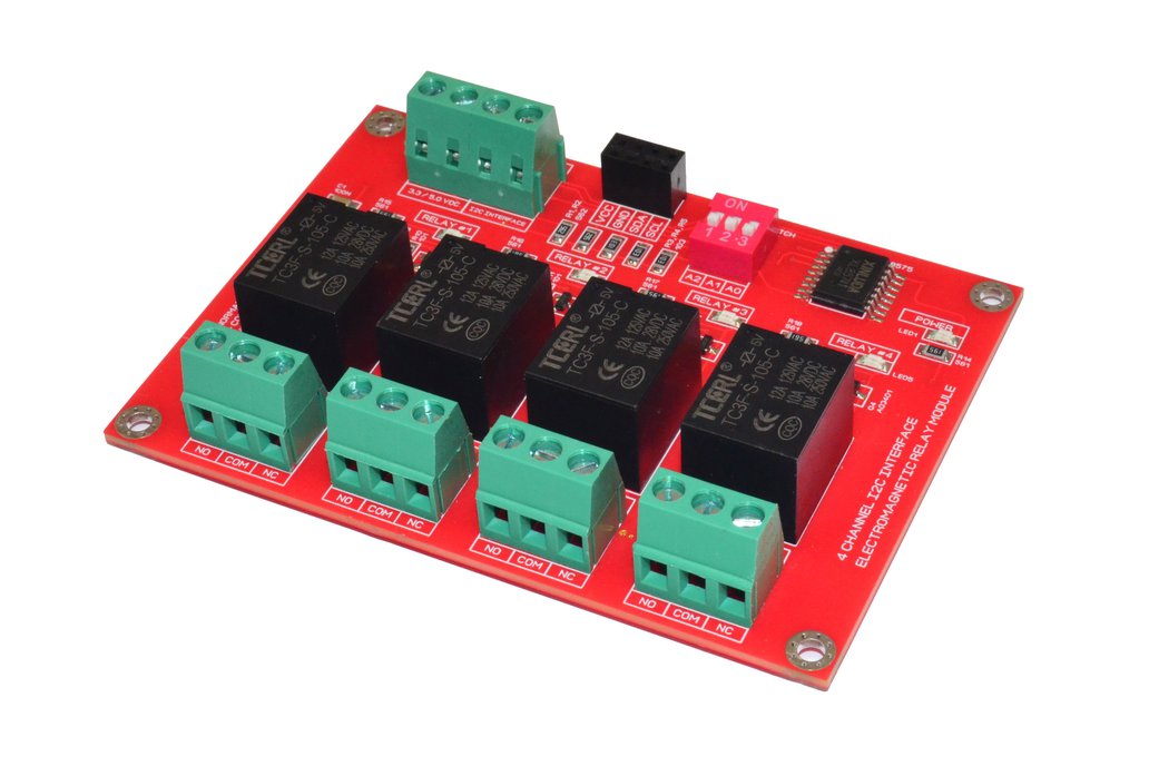4 Channel I2C Electromagnetic Relay Board 1