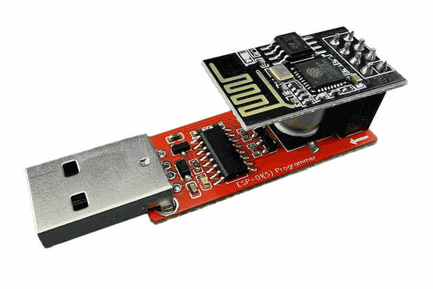 ESP-01S ESP8266 Programmer UART Adapter with USB-A