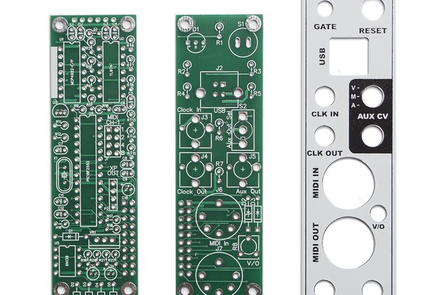 MST MIDI to CV Converter PCB, Panel and IC
