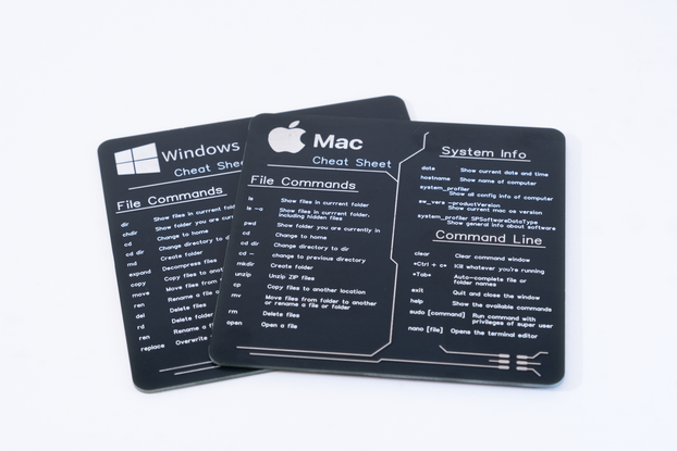 Cheat Sheet Coasters For Mac And Windows