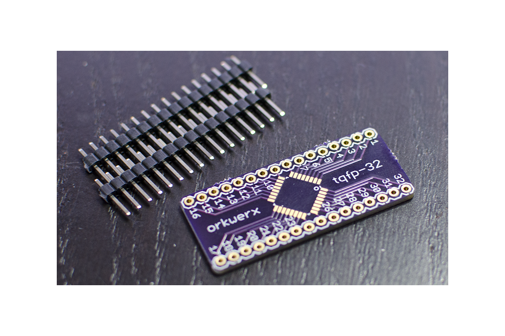 QFP-32 Breakout Board w/ header 1