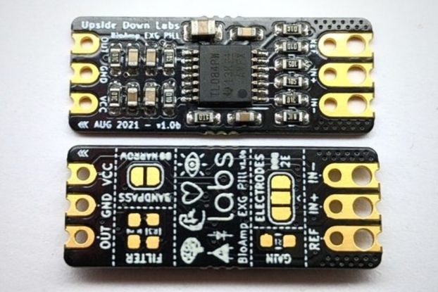 BioAmp EXG Pill x2 (Sensor for ECG, EMG, EOG, EEG)