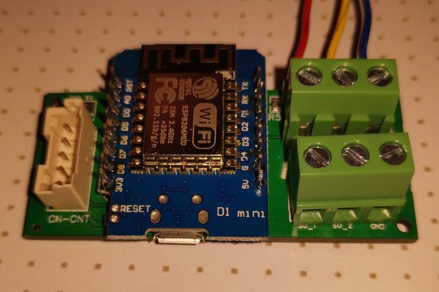 HeishaMon v2 communication PCB with Wemos D1 mini