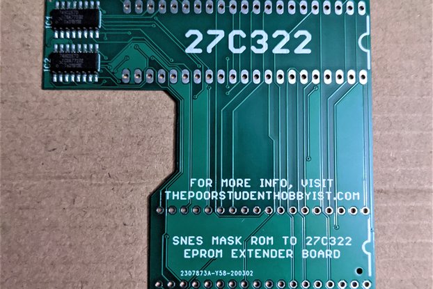 SNES to 27C322 Extended Adapter Board