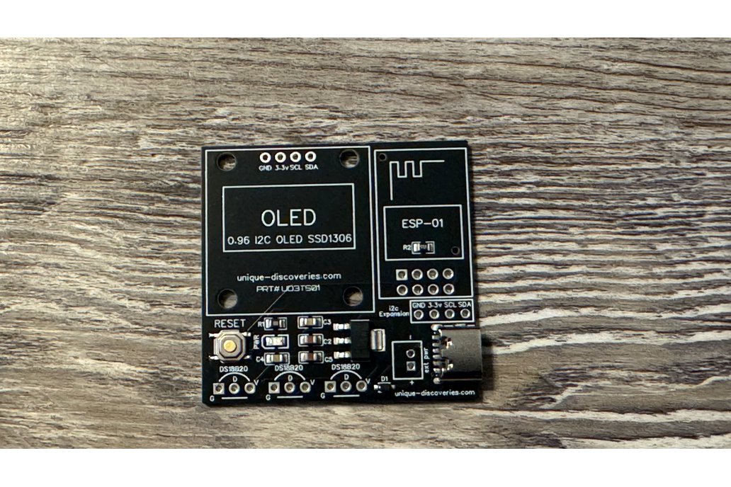 TempHub Bare PCB–DIY IoT Hub, ESP-01 MQTT/IFTTT/HA 1