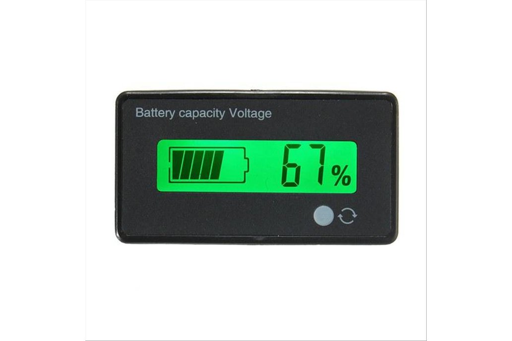 Battery Capacity Indicator 12V/24V/36V/48V 8-70V 1