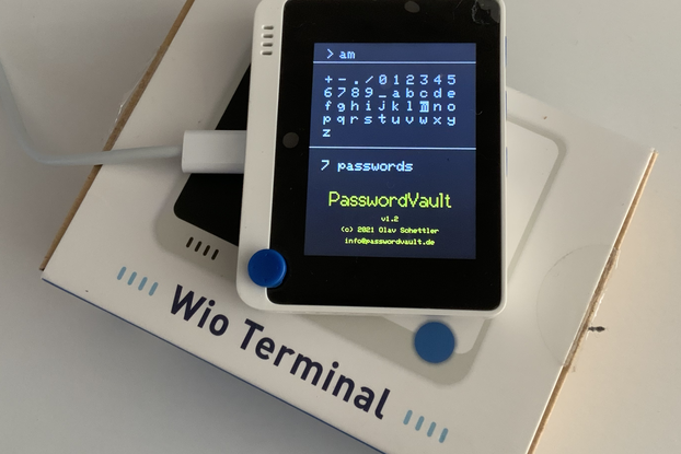 PasswordVault on Seeed Studio Wio Terminal