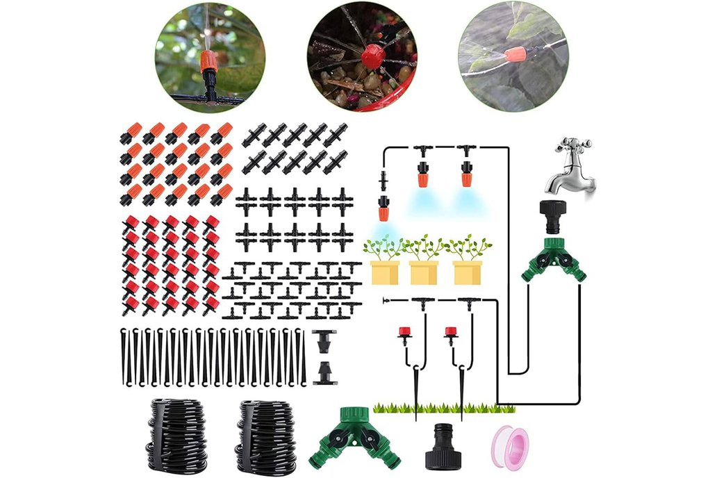 30m/100ft Fully Automatic Drip Irrigation Kit 1