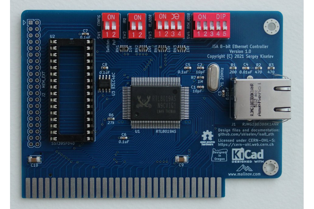 RTL8019 Ethernet Controller ISA 8-bit 1