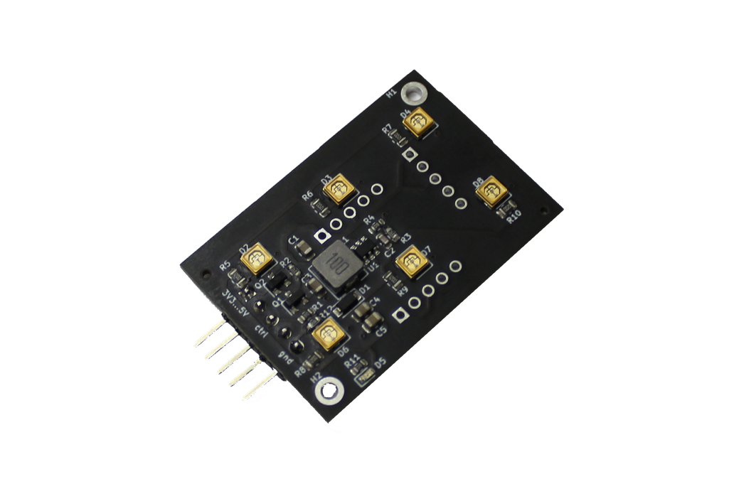 UVC board with 265-285nm UVC diods and PLS 1