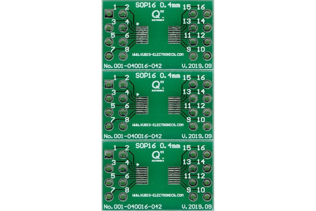 TVSOP16 0.40mm(0.016") to 2 x IDC2x4 - 3 PCS. 1