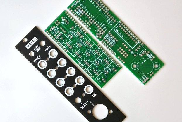 MIDI 4+1: a 4x CV/gate interface (PCB + Panel)