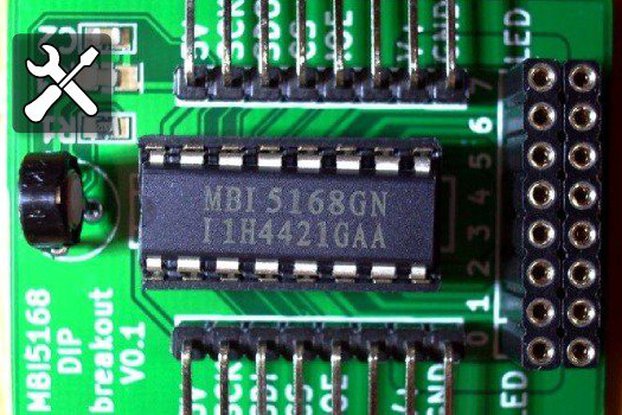 MBI5168 - Multi-ch. LED driver board DIY KIT