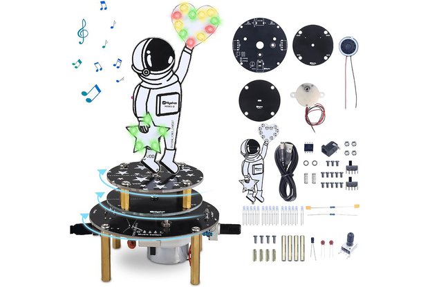 DIY Rotating Astronaut Soldering Practice Kit