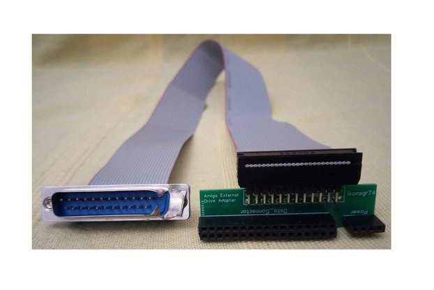 External Amiga drive adapter cable for Gotek HxC