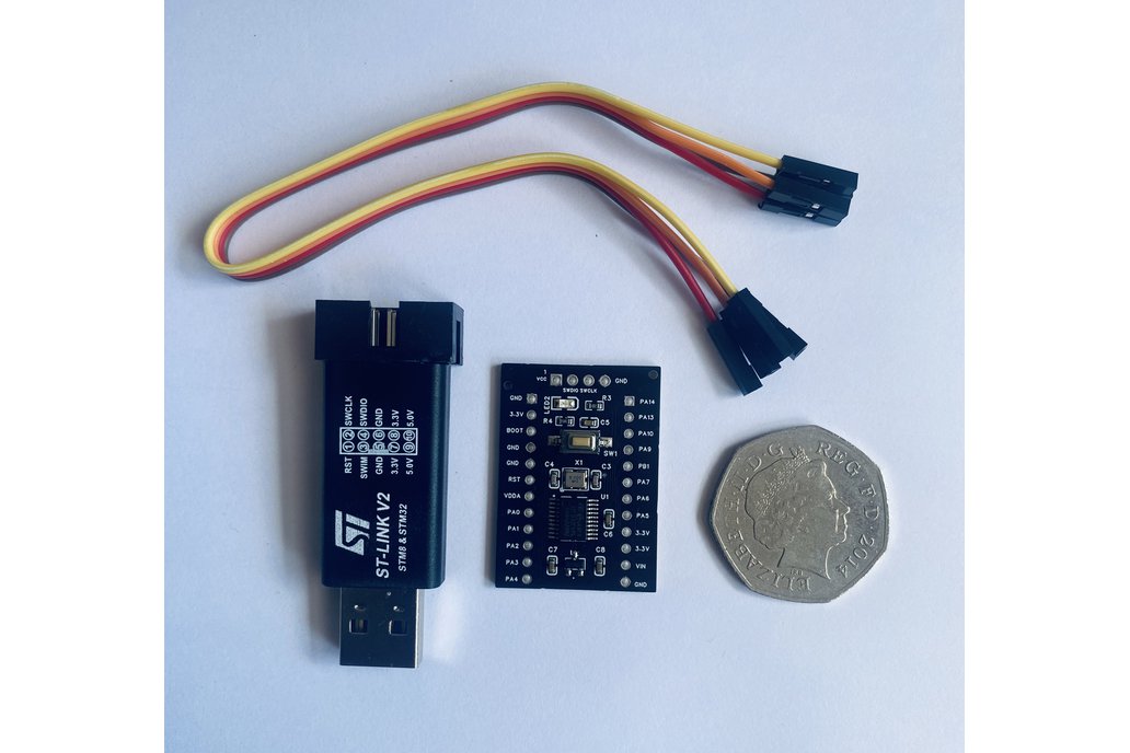 STM32F030 minimal development board with ST Link 1