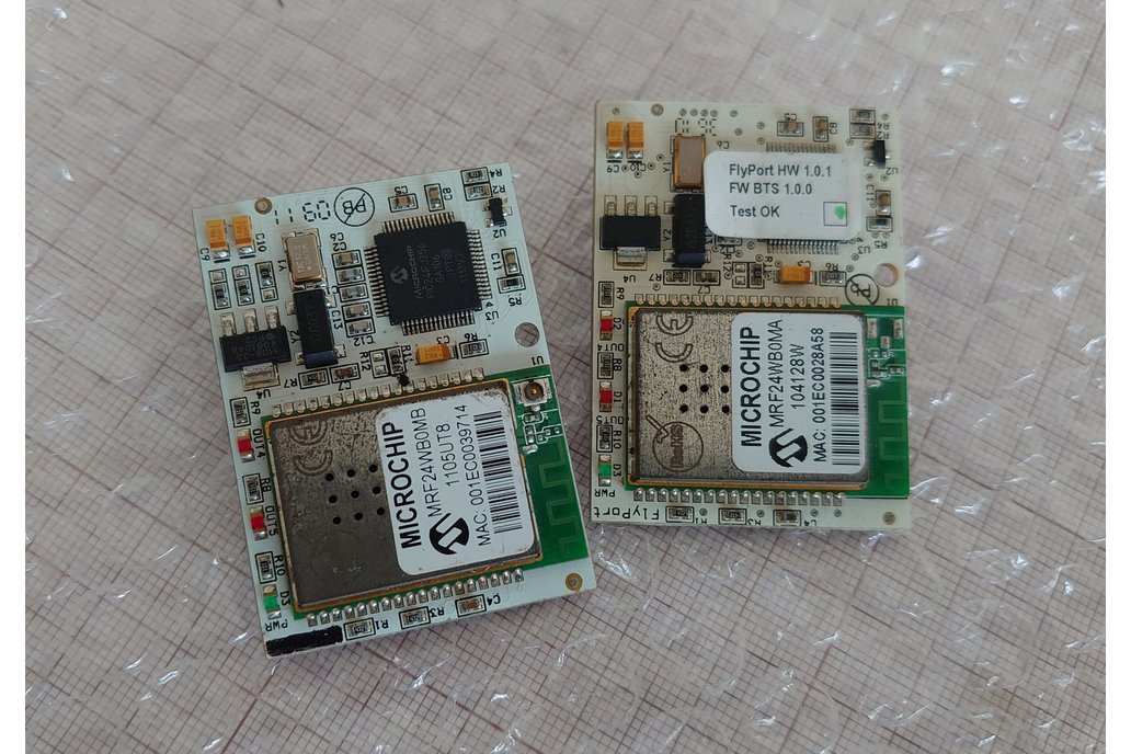 Microchip WiFi two modules - FlyPort  development 1