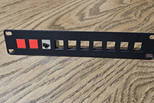 10-inch Keystone Patchpanel with 10 ports