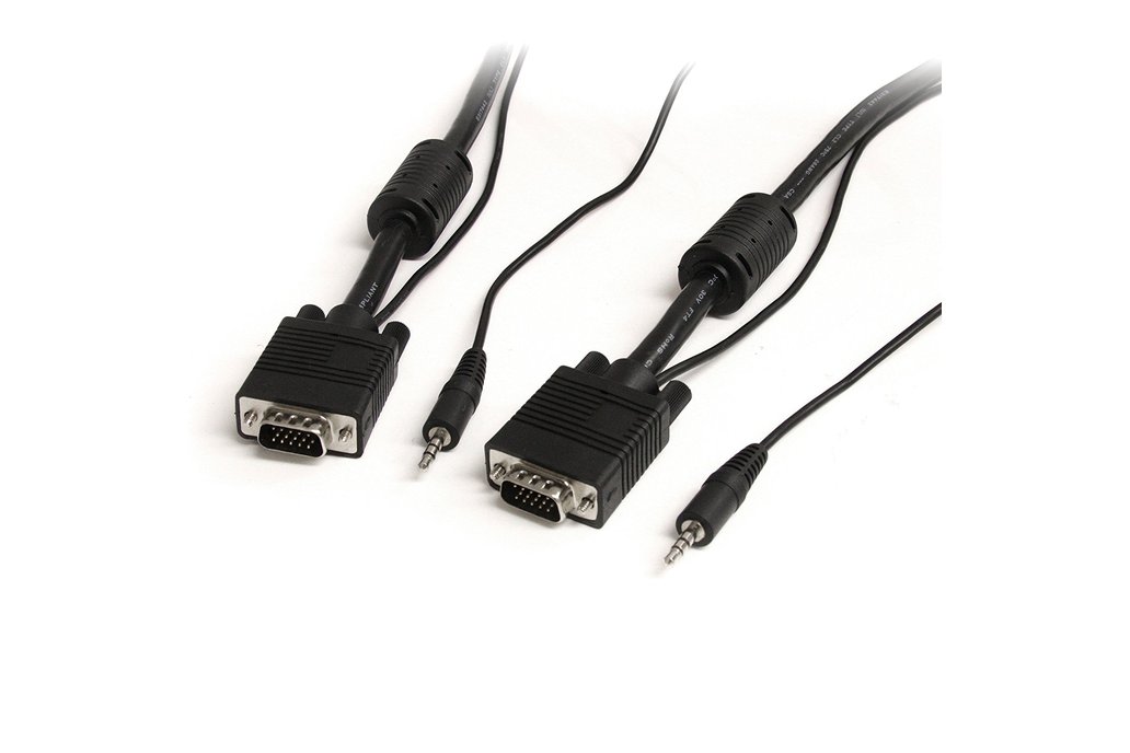 50 ft Coax Hi-Res Monitor VGA Cable w Audio M/M 1