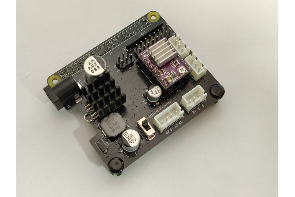 RPi stepper driver HAT with step-down converter 1