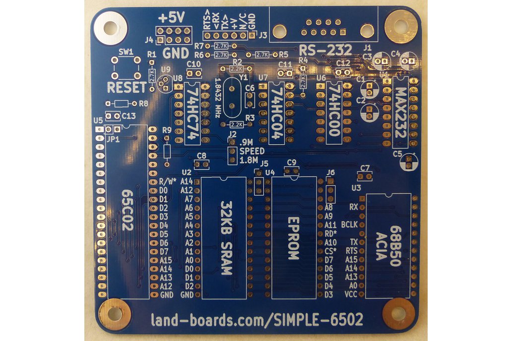 SIMPLE 6502 CPU (PCB Only) 1