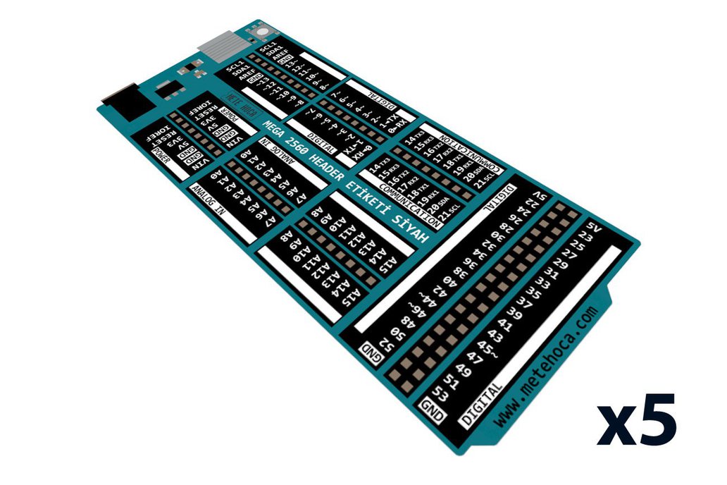 Pin Header Sticker for Arduino Mega | 5 Pack 1