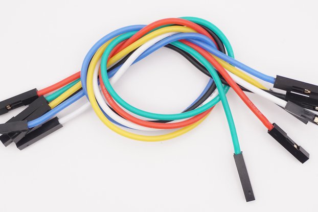 Jumper wire female-female silicon 20cm 2.54mm 6pcs