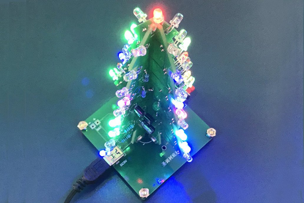 Diy Kit Rgb Flash Led Christmas Tree