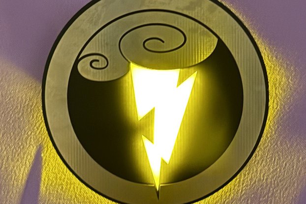 Light Up Disney Inspired Hercules Medallion Badge
