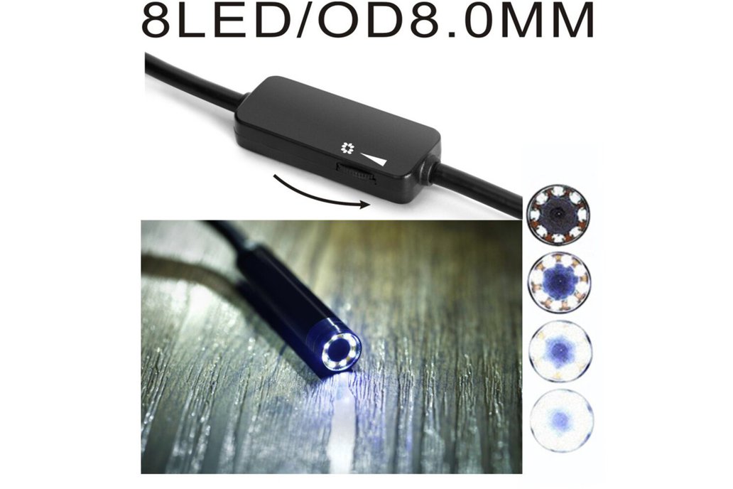 8mm Endoscope 1/5/10M Cable For Car Camera Dual 1
