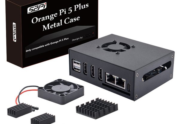 52Pi Orange Pi 5 Plus Case with Cooling Fan