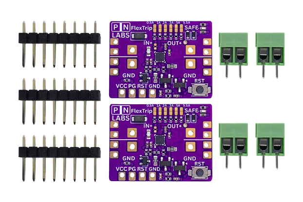 FlexTrip: Adjustable Current e-Fuse 3-22 V, 5.5 A