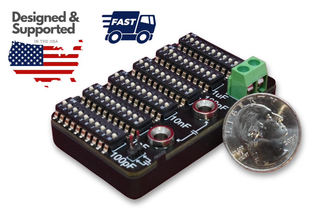 6 Decade Capacitance Board 0F - 100uF (with Cover) 1