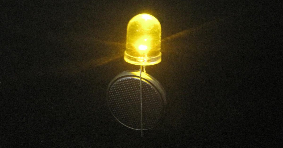 10mm Yellow Flickering LED from Low Voltage Labs on Tindie
