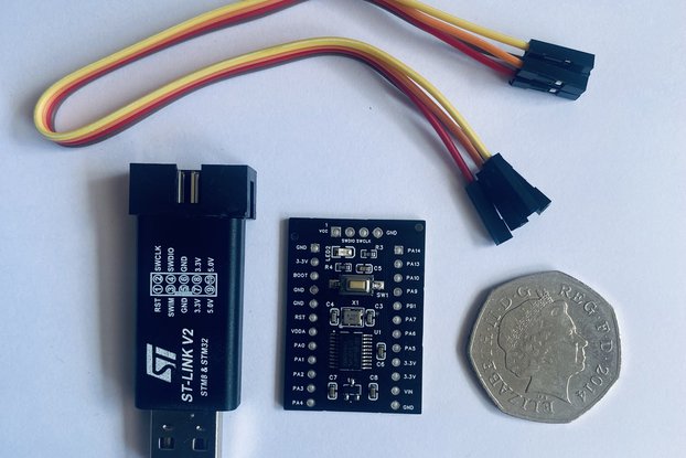 STM32F030 minimal development board with ST Link