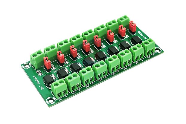 8-Channel 817 Optocoupler Voltage Isolation Board