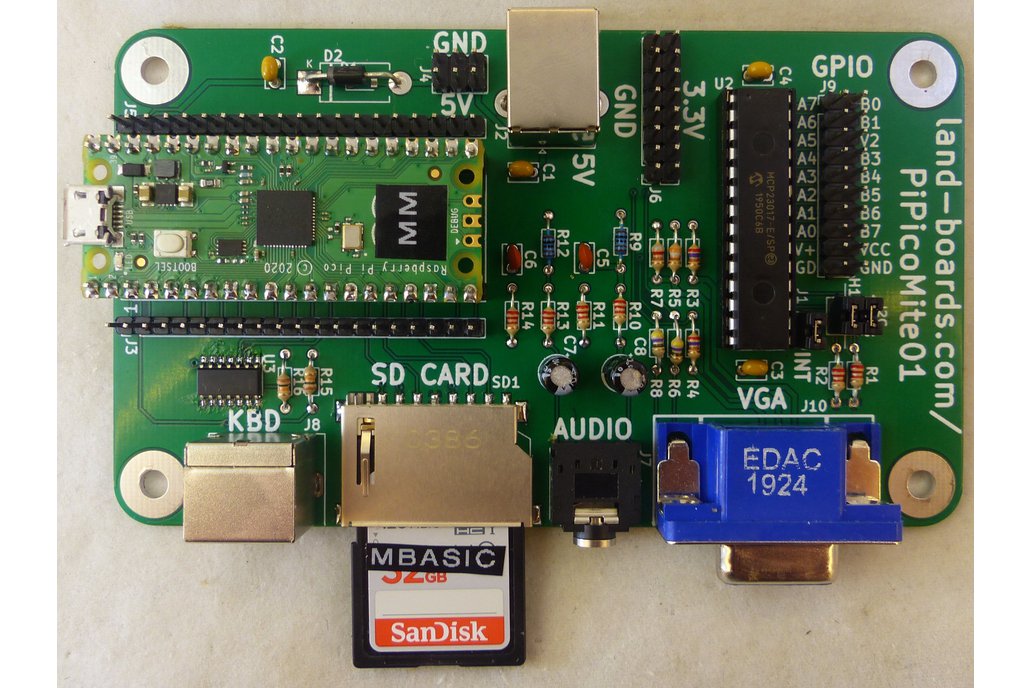 Raspberry Pi Pico Card with VGA, Sound, Keyboard 1