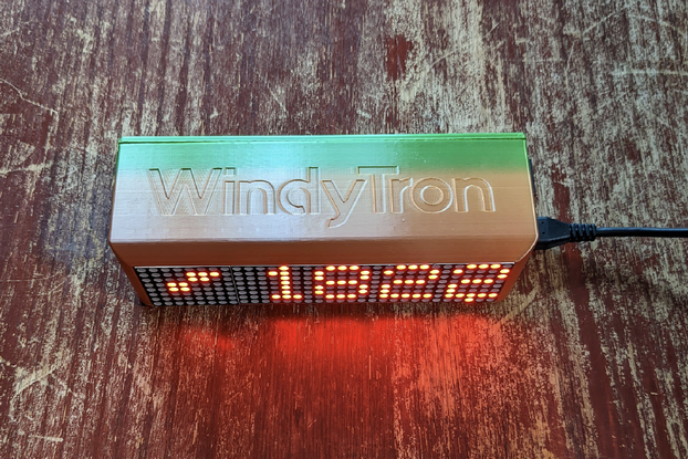 WindyTron Jumbo - Wifi LED Display - PLA Box