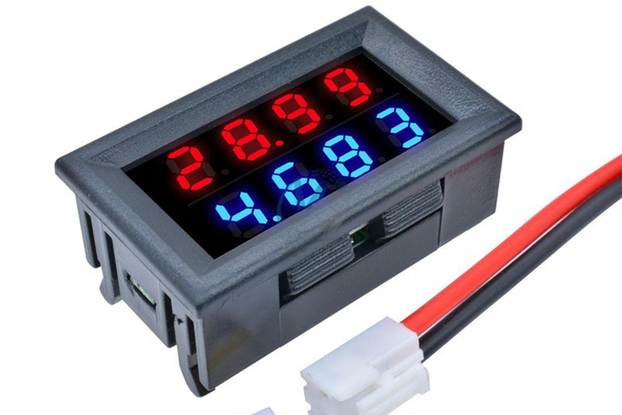 DC 100V 10A 0.28 Inch Mini Digital Voltmeter Ammet
