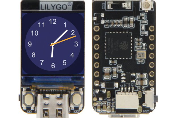 LILYGO® T-QT V1.1 ESP32-S3 GC9107 0.85 Inch LCD